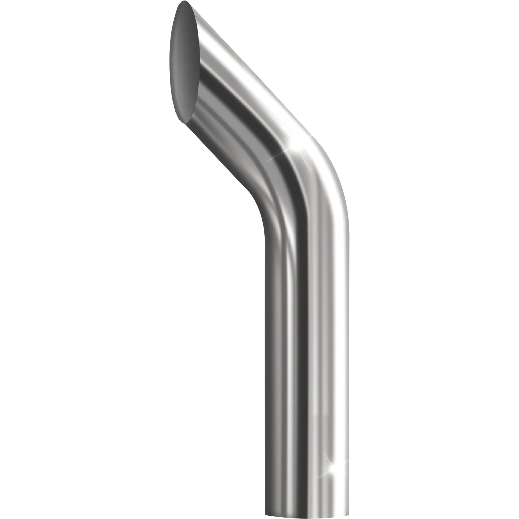 Trux Accessories 5in. Dia. x 60in.L Bullhorn Top Truck Exhaust Stack, Chrome, Model# TSK5-BO60